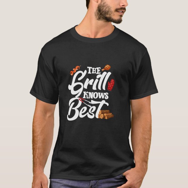 GRILLEN VET BÄST T SHIRT (Framsida)