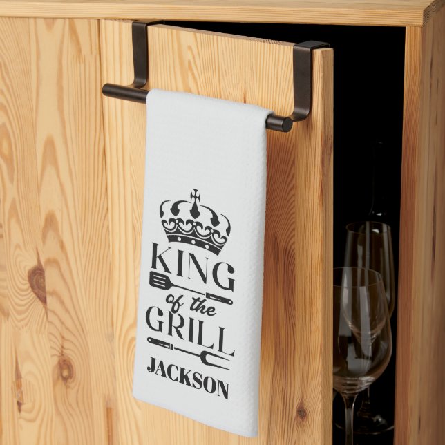 Grillens kung kökshandduk (Thirds Fold)