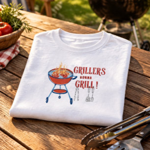 Grillentusiaster Kommer Att Grilla Rolig T-Shirt