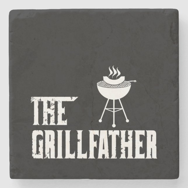 Grillfather | Bbq | Barbeque | Grill Master Stenunderlägg (Framsidan)