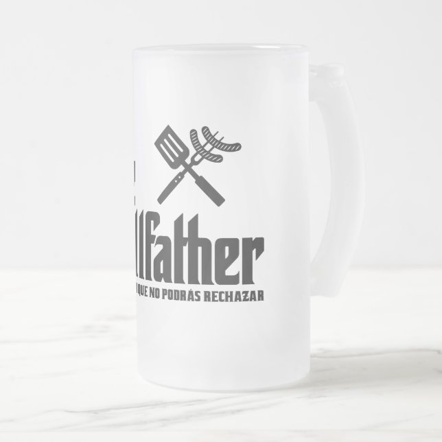Grillfather Frostat Ölglas (Framsida höger)