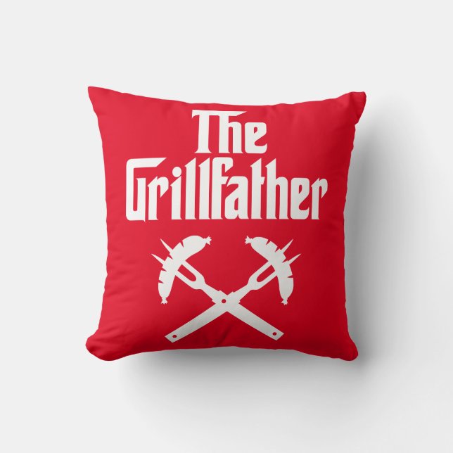 Grillfather med Hett Hundar Kudde (Framsida)