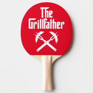 Grillfather med Hett Hundar Pingisracket