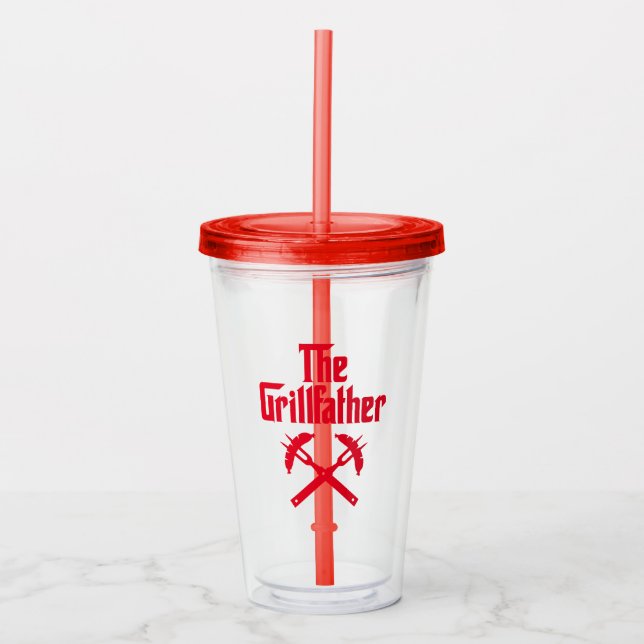 Grillfather med Hett Hundar Take Away Mugg (Framsida)