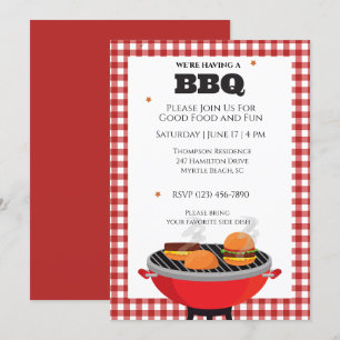 Grillfest Grillning Inbjudningar