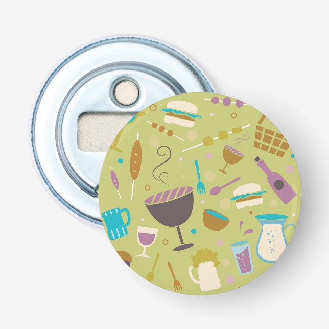 Grillfestmönster Flasköppnare (Framsidan)