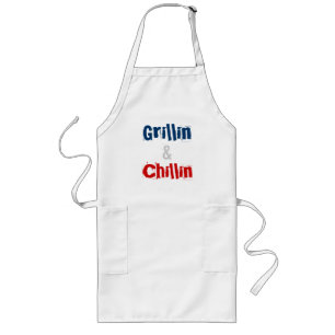 Grillin & Chillin Apron Långt Förkläde