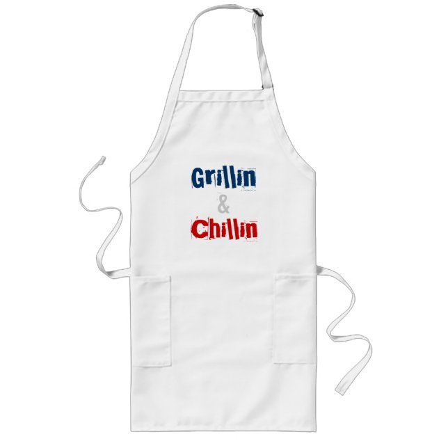 Grillin & Chillin Apron Långt Förkläde (Framsidan)
