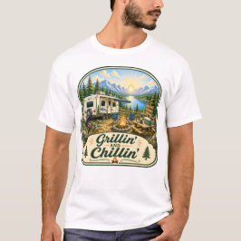 Grillin' & Chillin' Camping T-shirt