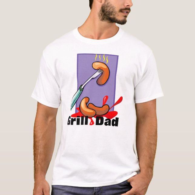 Grillin-dagen med Hett Hundar T Shirt (Framsida)