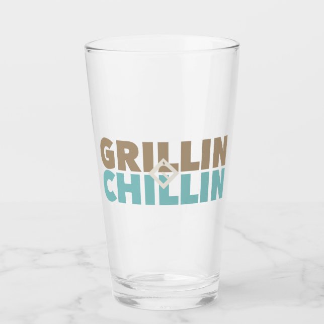 Grillin' och Chillin' Glaskopp (Framsida)
