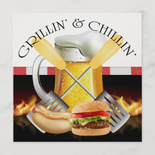 Grillin' och Chillin' Inbjudningar
