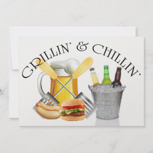 Grillin' och Chillin' Inbjudningar