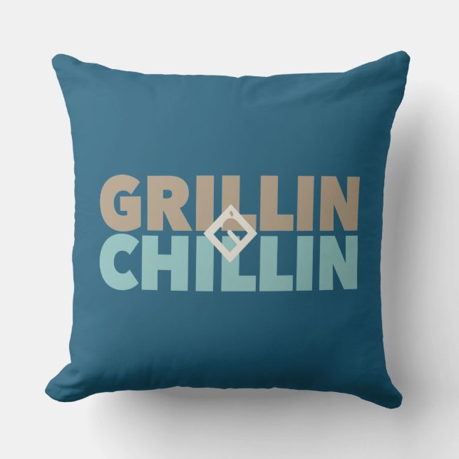 Grillin' och Chillin' Kudde (Framsida)