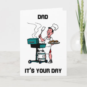 "GRILLIN" PAPPA FÖR SIN *BIRTHDAY* ELLER *FARS DAG KORT