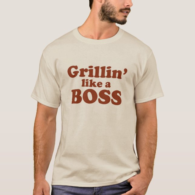 Grillin som Chef T Shirt (Framsida)
