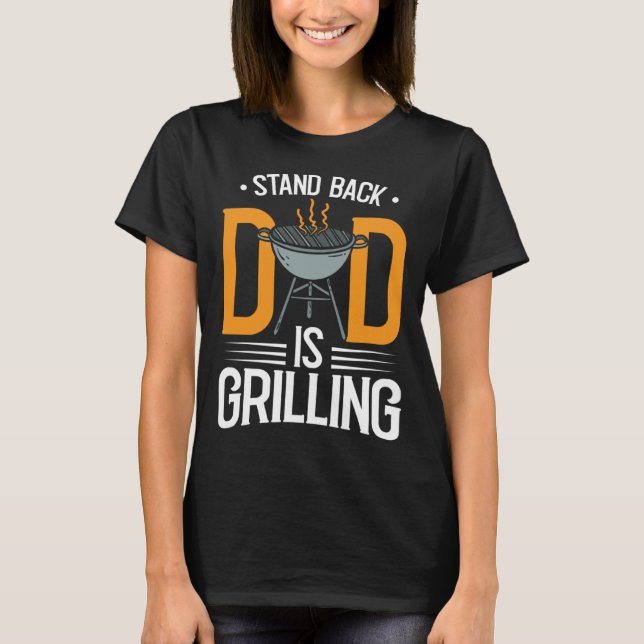 Grilling Accessories for Dad Grill Fathers Day T Shirt (Framsida)
