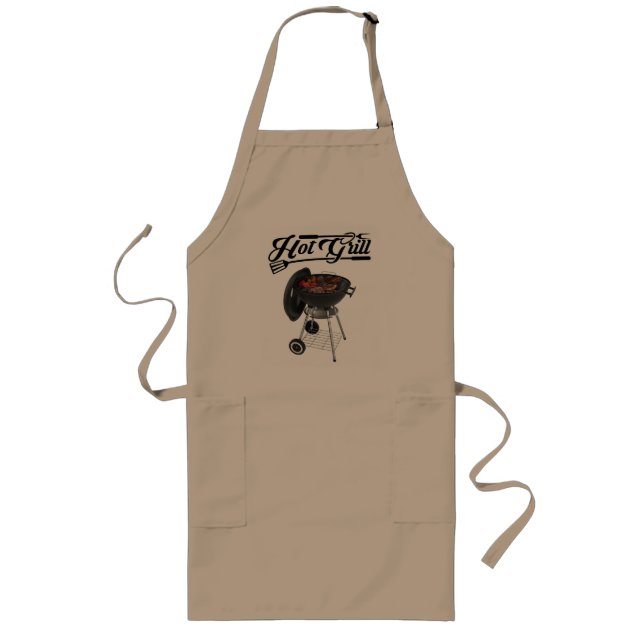 Grilling Apron Långt Förkläde (Framsidan)