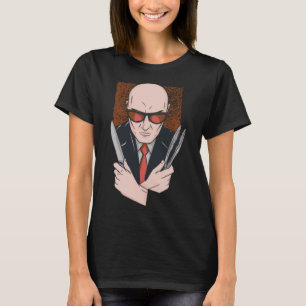 Grilling Hitman BBQ Funny T Shirt