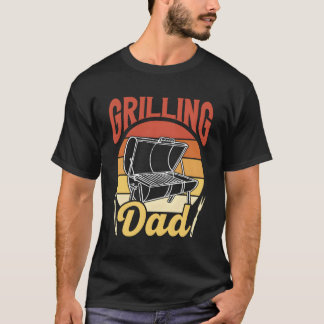Grilling Pappa Pappa Grill Far pappa Fars dag T Shirt