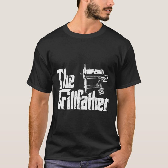 Grilling Smoker And Grill Chef Grillfather Grilled T Shirt (Framsida)