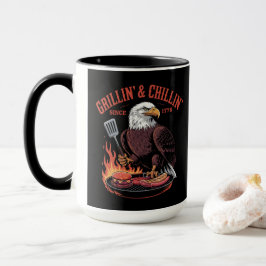 Grillin's & Chillin'sen 1776 - Patriotic Eagle Mugg