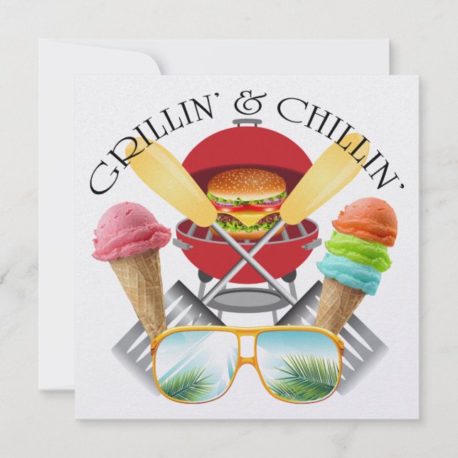 Grillins och Chillins inbjudan (Framsida)