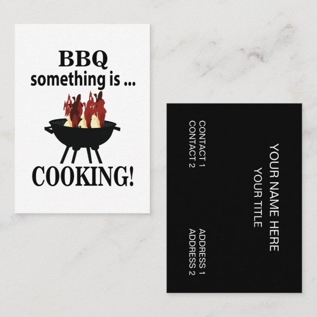 Grillkock BBQ  Visitkort (Fram/baksida)