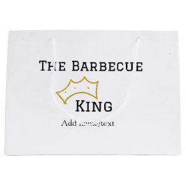 Grillkung krona lägg till namn text matlagning bäs