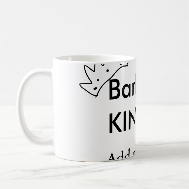 Grillkung lägg till namn text män kök bageri  kaffemugg (Vänster)