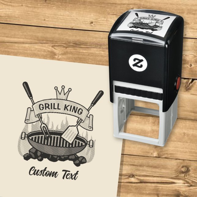Grillkung Självfärgande Stämpel (Skapare uppladdad)