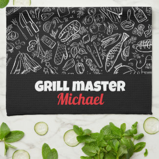 Grillmästare bbq matluffare män pappa make kökshandduk