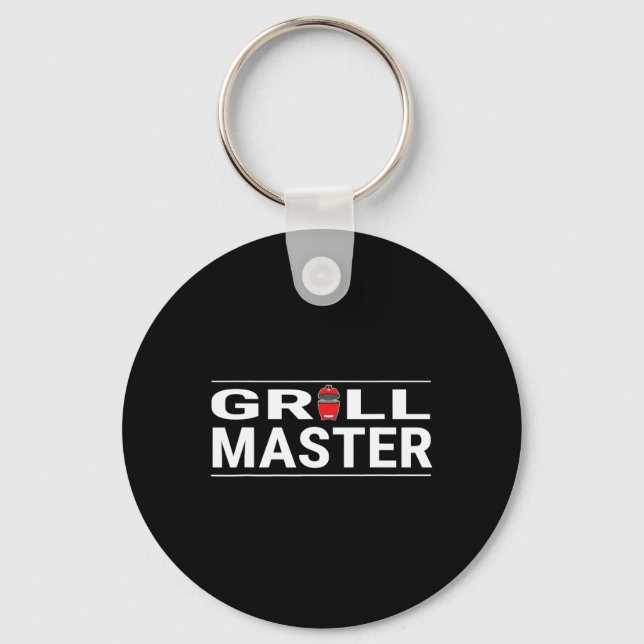 Grillmästare Kamado Style Bbq Barbecue Pitmaster  Nyckelring (Framsida)