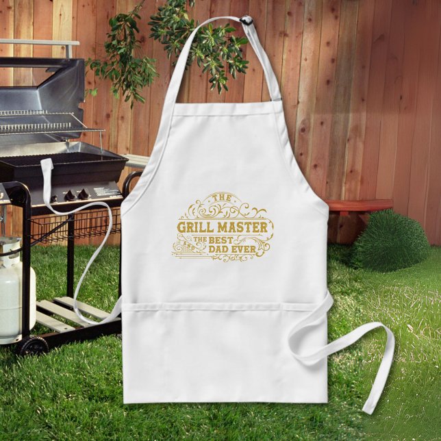 Grillmästare och bästa pappa någonsin Fars dag Förkläde (In situ)