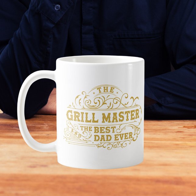 Grillmästare och bästa pappa någonsin Fars dag Kaffemugg (In situ)