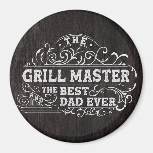Grillmästare och bästa pappa någonsin Fars dag Sva Magnet