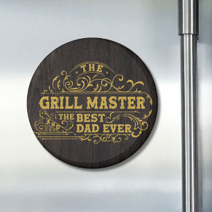 Grillmästare och bästa pappa någonsin Fars dag Sva Magnet