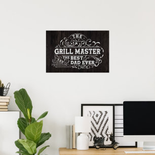 Grillmästare och bästa pappa någonsin Fars dag Sva Poster