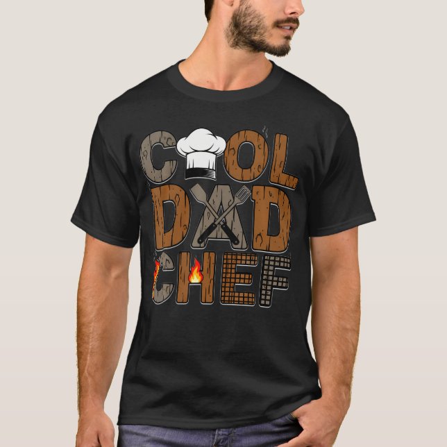 Grillmästare Pappa Kock T Shirt (Framsida)