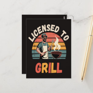 Grillmästare Pappa Vykort