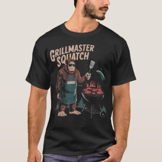 Grillmästare Sasquatch Bbq Älskare Rolig Grillning T Shirt