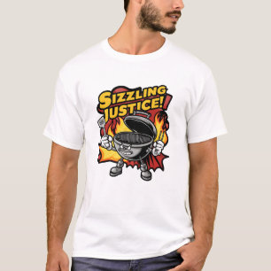Grillmästare Sizzling Justice T Shirt