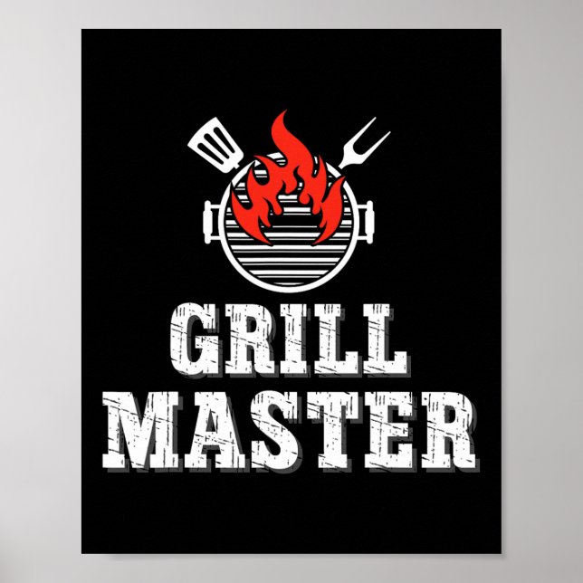 Grillmästare Utomhus Bbq Utrustning Sommar Kokutfl Poster (Framsidan)