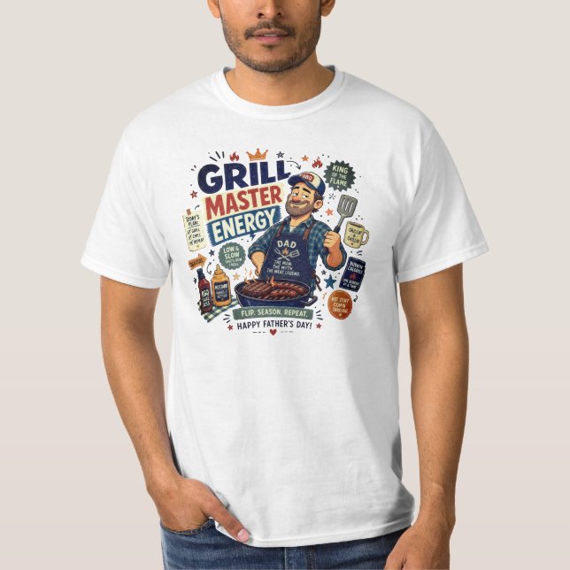 Grillmästare - Välj din storlek  T Shirt (Framsida)