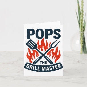 Grillmästaren Bbq Fars Dag Farfar Grillning Kort