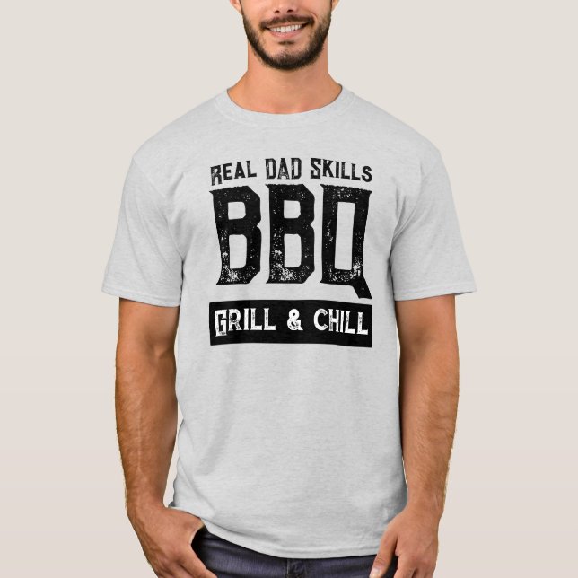 Grillmaster dad cool funny t shirt (Framsida)