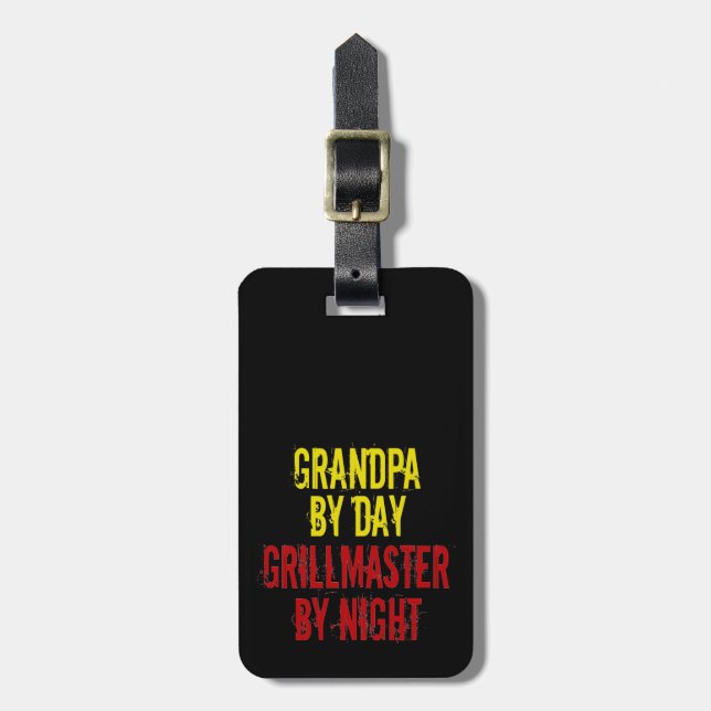 Grillmaster Grandpa Bagagebricka (Vertikal Framsida)
