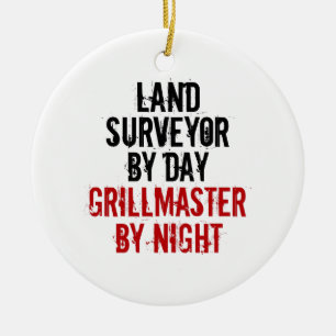 Grillmaster Land Surveyor Julgransprydnad Keramik