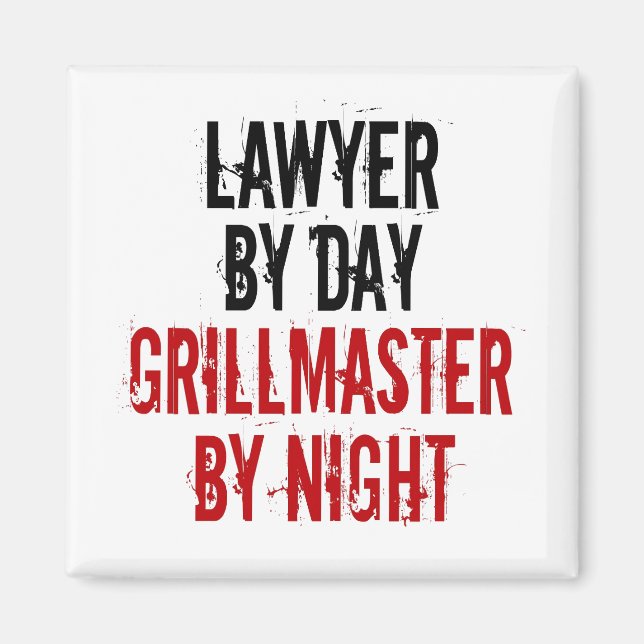Grillmaster Lawyer Magnet (Framsidan)