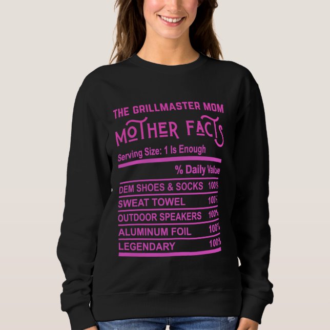 Grillmaster Mamma Funny Mor Fact Gag Grill Mo T Shirt (Framsida)